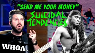 Pre-Metallica ROB?! Bass Teacher REACTS to Suicidal Tendencies - "Send Me Your Money"