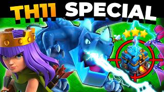 TH11 Can 3 Star TH12?! Queen Charge Electro Dragon Attack Strategy