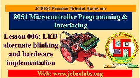 Lesson 6: Output Port Programming and LED Interfacing
