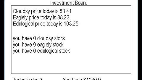 Stock Market Simulator (Morse), in python pygame
