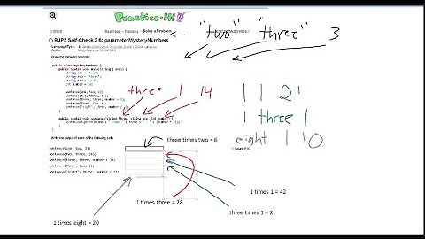 Java Practice It || 3.6 parameterMysteryNumbers || method basics