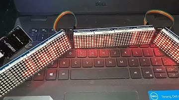 Membuat Mini Running Text Wifi 3 volt Mudah