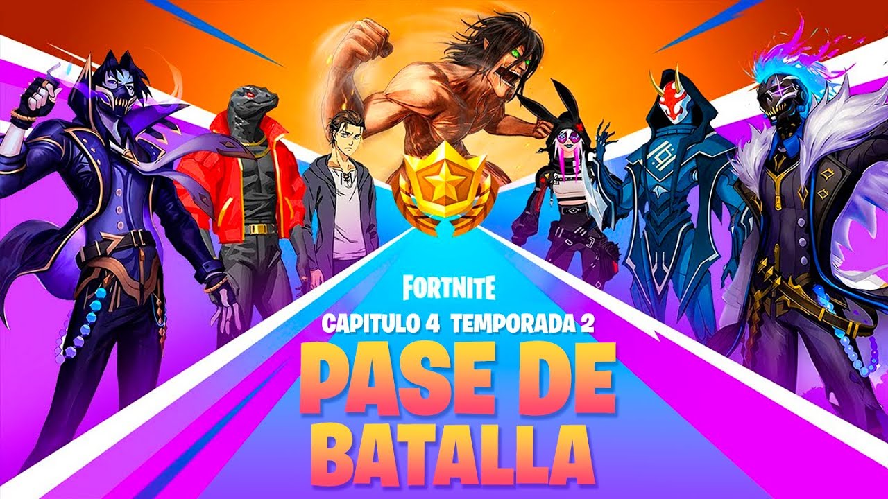 ⁣*Es OFICIAL* TODAS LAS SKINS del PASE DE BATALLA de la TEMPORADA 2 CAPITULO 4! 🔥😱