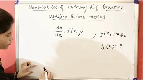 Euler’s Modified Method (Numerical Analysis)