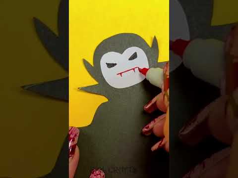MANUALIDADES DE HALLOWEEN – DRÁCULA – HALLOWEEN CHOCOLATE PRESENTACIÓN #halloween #shorts