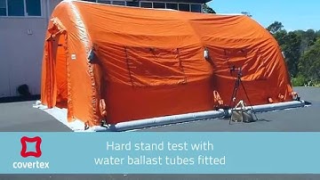 Wind load testing - Major Incident AirShelter (MIAS) - Covertex Ltd