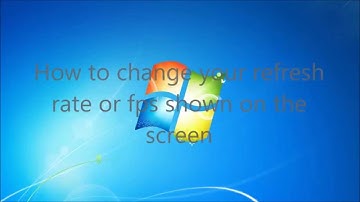 How to Change Refresh Rate - Windows 7 - Fast and Easy!!!