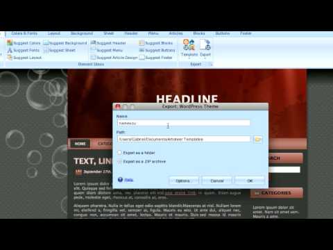 Upload Artisteer Templates To Your WordPress You Upload Artisteer Templates To Your WordPress