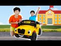 Yejun School Bus Power Wheels Car Toy Assembly with School Play for Kids