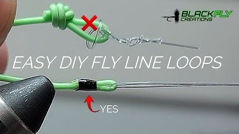 How To Make A Strong Micro Fly Line Loop! Easy Diy Fly Fishing Loop Thats NOT Welded by Black Fly