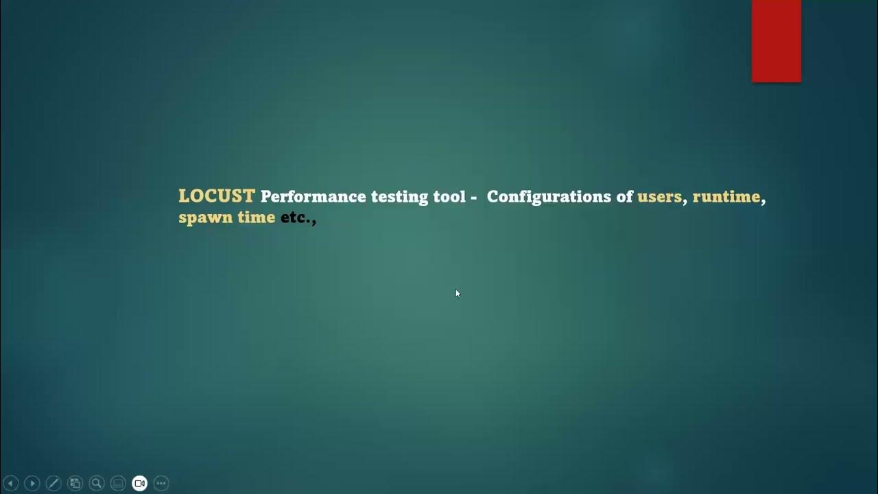 Locust performance testing tool configuration YouTube