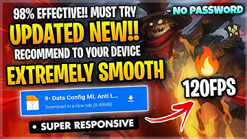 New! Config ML Anti Lag 120 Fps Extreme Smooth + Low Ping Patch Lxia - Mobile Legends