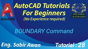 How To Use BOUNDARY Command In AutoCAD | AutoCAD BOUNDARY Command | Urdu Hindi