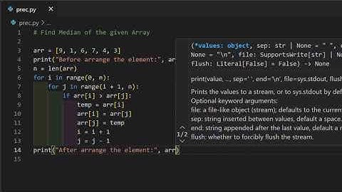 Median Program in Python || Calculate the Median of a list in Python
