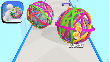 Rubberball Runner ​- All Levels Gameplay Android,ios (Levels 14-17)