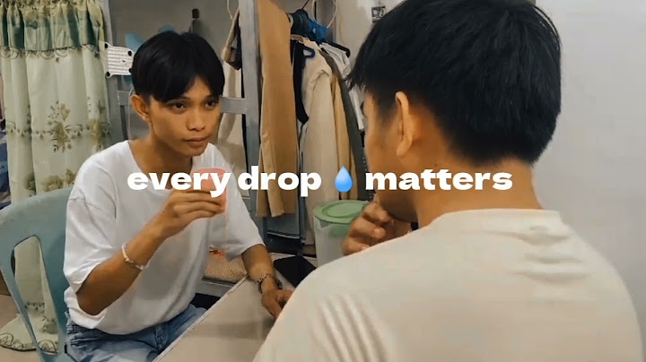 Every drop matters💧💦