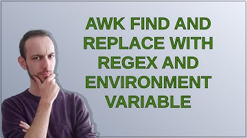awk find and replace with regex and environment variable