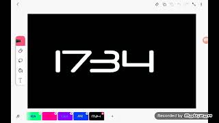 1 to 1734