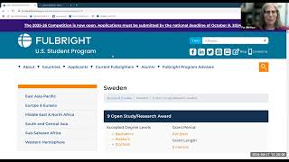 Fulbright Study/Research Award Information Session