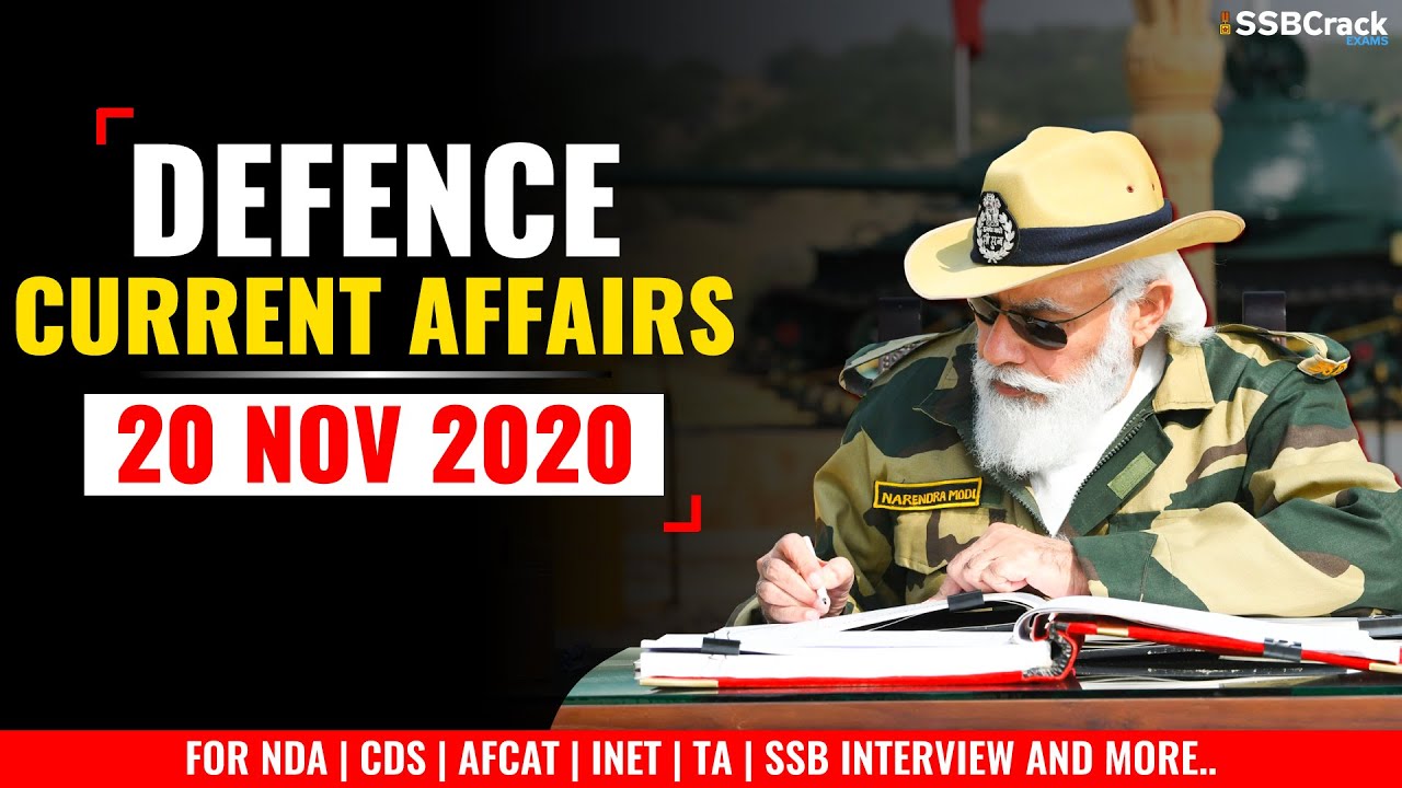 20 November Defence Current Affairs 2020 | Defence Current Affairs NDA ...