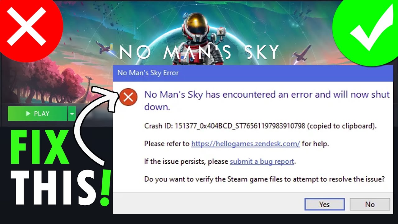 Fix No Man's Sky Has Encountered An Error And Will Now Shut Down