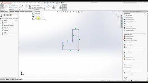 SolidWorks Tutorial 16 Use of Stretch Entities in Sketch