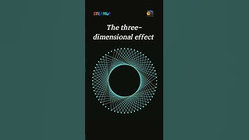 The illusion of depth created by triangles #shorts #visual #illusion #stringart