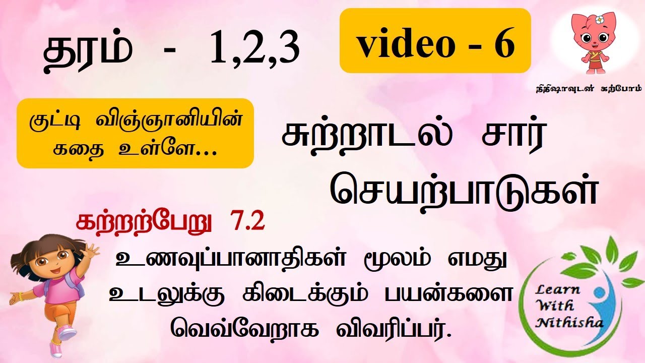 grade 1 environment lesson in tamil environmental studies sri lanka things we eat and drink youtube