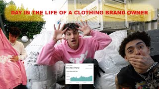 DAY IN THE LIFE OF OWNING A 7 FIGURE CLOTHING BRAND VLOG #11