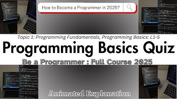 Programming Basics Quiz | Become Programmer Full Course 2025: Prog. Fundamentals #programmer
