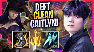 DEFT IS SUPER CLEAN WITH CAITLYN! - KT Deft Plays Caitlyn ADC vs Kalista! | Season 2024