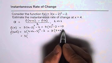 Instantaneous Rate of Change Polynomial Function Test