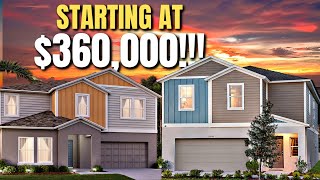 Inside 2 Affordable New Construction Homes selling for $300,000+ | Tampa Florida | New Home Tour