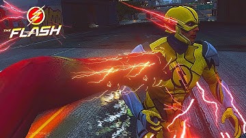THE FLASH VS REVERSE FLASH IN 1ST PERSON! (GTA 5 Flash Mod)