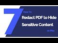 How to Redact PDF on Mac to Hide Sensitive Content  | PDFelement 7