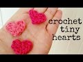 How to crochet a HEART (tiny size) ♥ CROCHET LOVERS