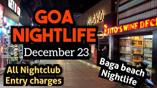 Goa Nightlife | Sinq Night club | Goa Night clubs Entry Fee Charge Tito's club Mambos club Maya club