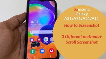 How to take screenshot on Samsung Galaxy A31/A71/A21/A11- 3 Different Methods+scroll screenshot