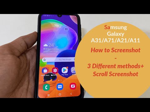 How to take screenshot on Samsung Galaxy A31/A71/A21/A11- 3 Different Methods+scroll screenshot