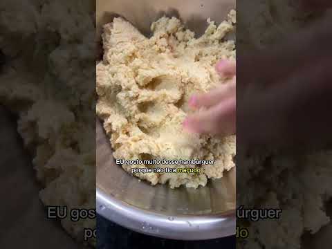 FIZ HAMBÚRGUER DE GRÃO-DE-BICO! #Shorts