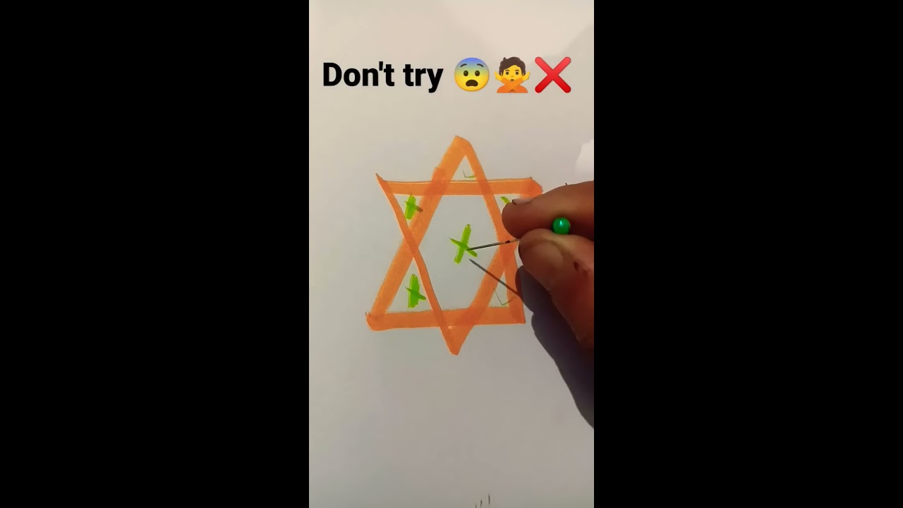 Don T Try Shorts Scary Star Pin