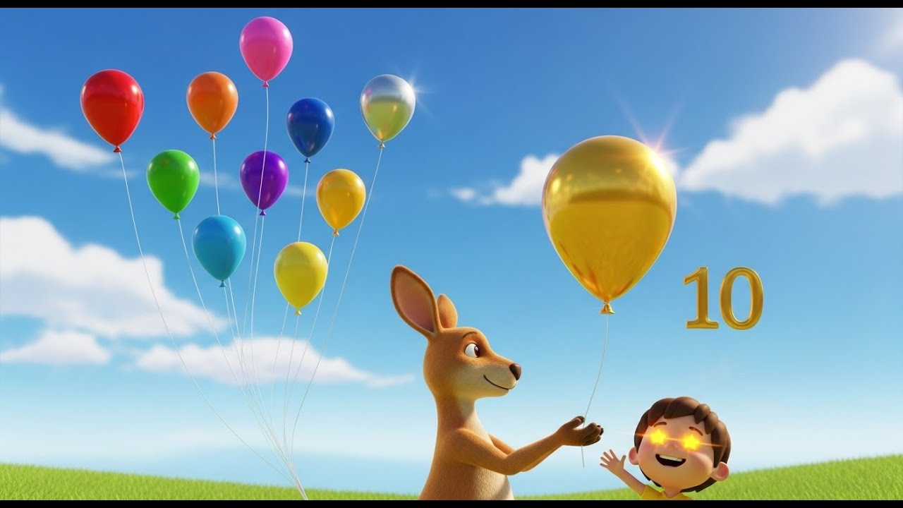 El canguro que contaba globos | Mejores canciones infantiles y rimas ...