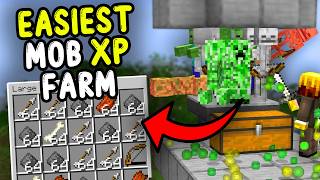 Famous EASIEST MOB XP Farm Minecraft Java & Bedrock 26.1/1.21+! Wealth