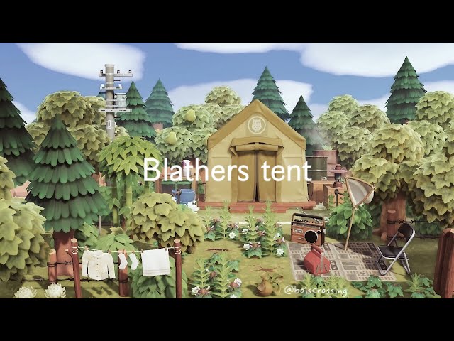 木々に囲まれた博物館テント | Blathers tent | Speed Build | Animal