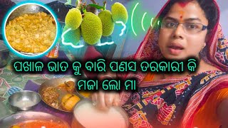 ପଖାଳ ଭାତ କୁ ବାରି ପଣସ ତରକାରୀ କି ମଜା ଲୋ ମା || CHIRASMITA RAJPUT 😎