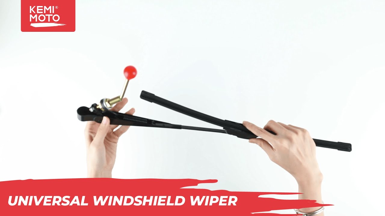 Hand Operated Front Windshield Wiper Car Manual Wipers Universal Wiper Kit  T