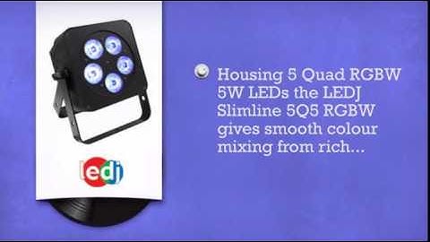 LEDJ 5Q5 RGBW Slimline - DJkit.com