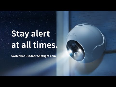 SwitchBot Outdoor Spotlight Cam | Home security, always on watch.