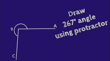 How to draw 267 degree angle using protractor. shsirclasses.