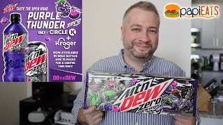 NEW MTN DEW PURPLE THUNDER ZERO SUGAR by PapiEats 356 views 3 days ago 3 minutes, 9 seconds